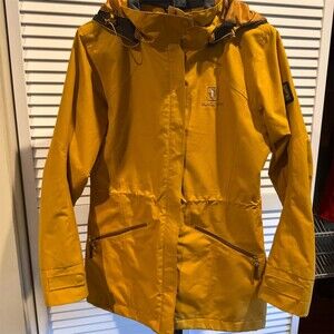 BLACK YAK Hooded Water Wind proof  Parka Jacket M Mustard Yellow Premium Korean